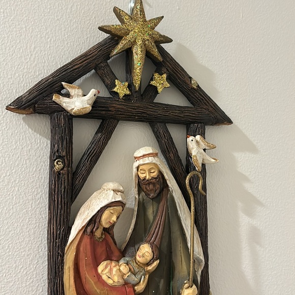 Christmas Nativity stable wall hanging - Picture 2 of 12